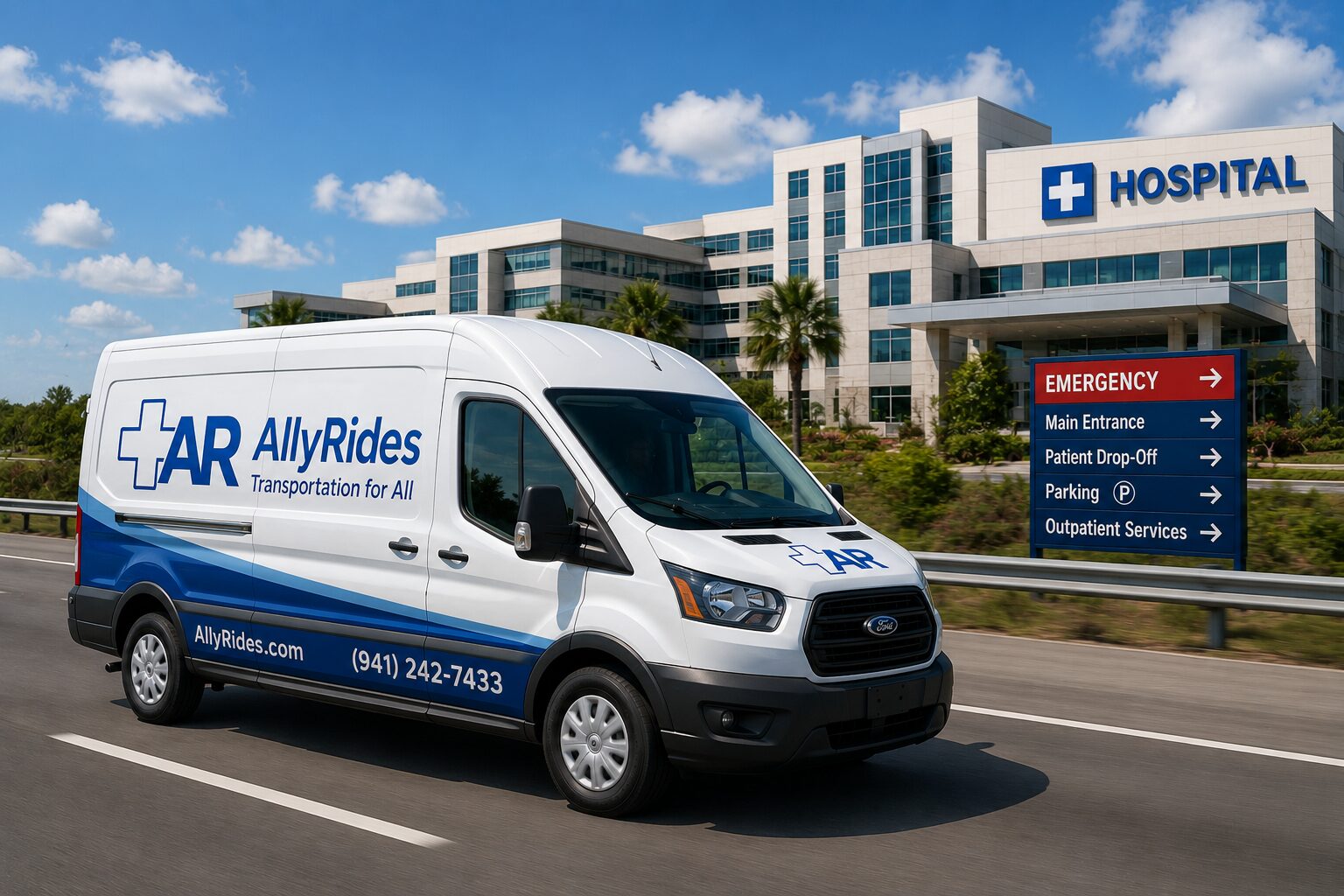 Hospital transportation vehicle
